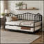 Lit gigogne Amare en métal pour lit simple avec lit gigogne réglable pour lit simple-1146002739