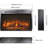 26 Inch Electric Fireplace Insert with Realistic Flame Log Set & Remote Control