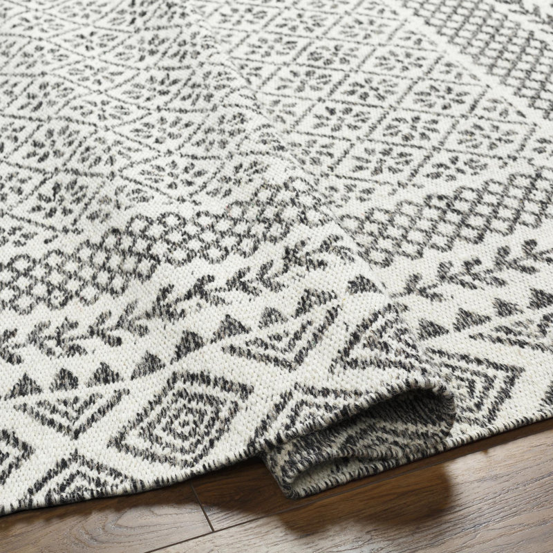 Kenyatta Wool Oriental Indoor Rug, Rectangle 8'10" x 12'