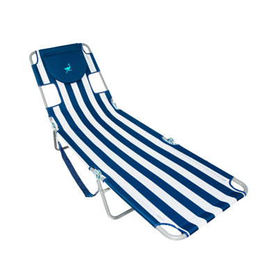 Chaise de plage autoportante pliante autoportante Ostrich, rayée (paquet de 4)