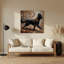 «Dogs Beauceron», art mural en métal brun-98629859