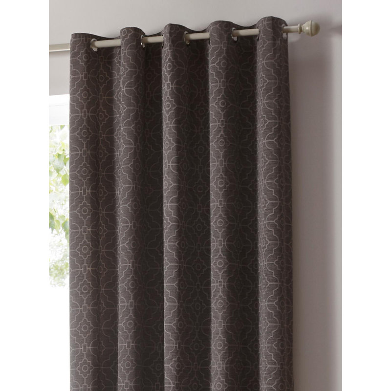 Meadors Room Darkening Curtain Panel Pair, 168 W x 229 D cm, Charcoal