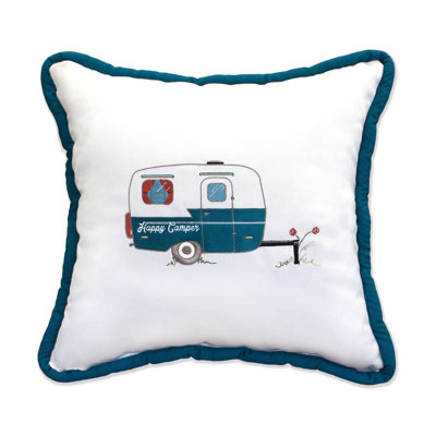 Embroidered Sunbrella® Outdoor Throw Pillow