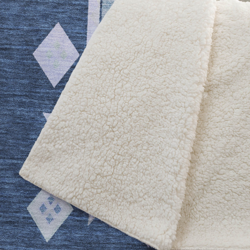 Jeté Sherpa Aztec Addison, Bleu