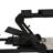 GTR Simulator Adjustable Reclining Leatherette PC and Racing Game Chair with Footrest-74515665
