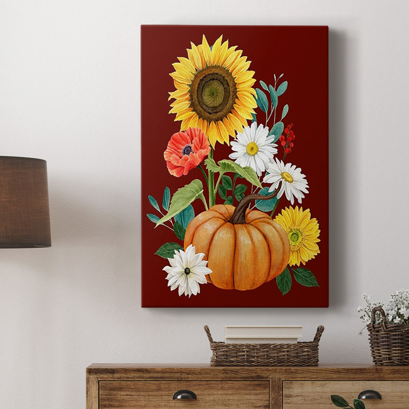 «Beautiful Fall II», toile tendue avec châssis de qualité supérieure - prête à être accrochée, H 18 po x l 12 po x P 1 po