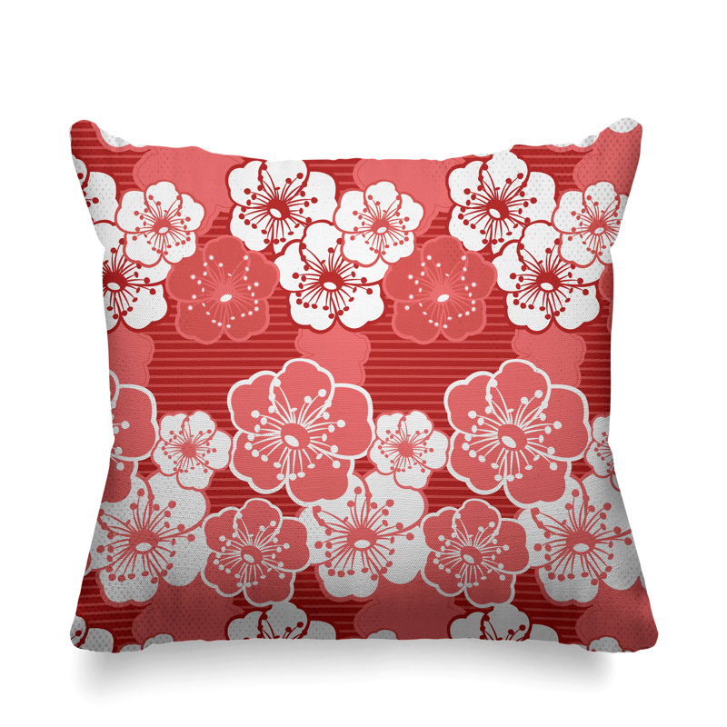 Housse et insert de coussin extérieur carré Gale, Rose, L 19 po x H 19 po