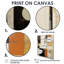 Art moderne moderne abstrait orange et beige-805700737-805700742