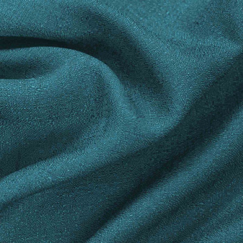 Cole Textured Semi Sheer Window Curtain Panel, 54" W x 84" L, Teal