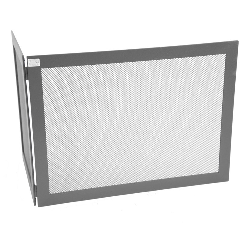 Lucien Iron Fireplace Screen, 37cm H x 50cm W x 30cm D