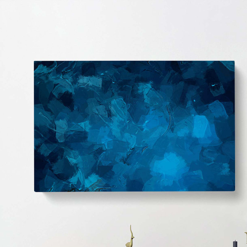 Aquatic Moods in Abstract - Wrapped Canvas, 35cm H x 50cm W x 3cm D