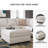 Kleban Oversized Accent Ottoman-355624959