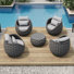 Ensemble de chaises de patio pour 4 personnes avec table basse