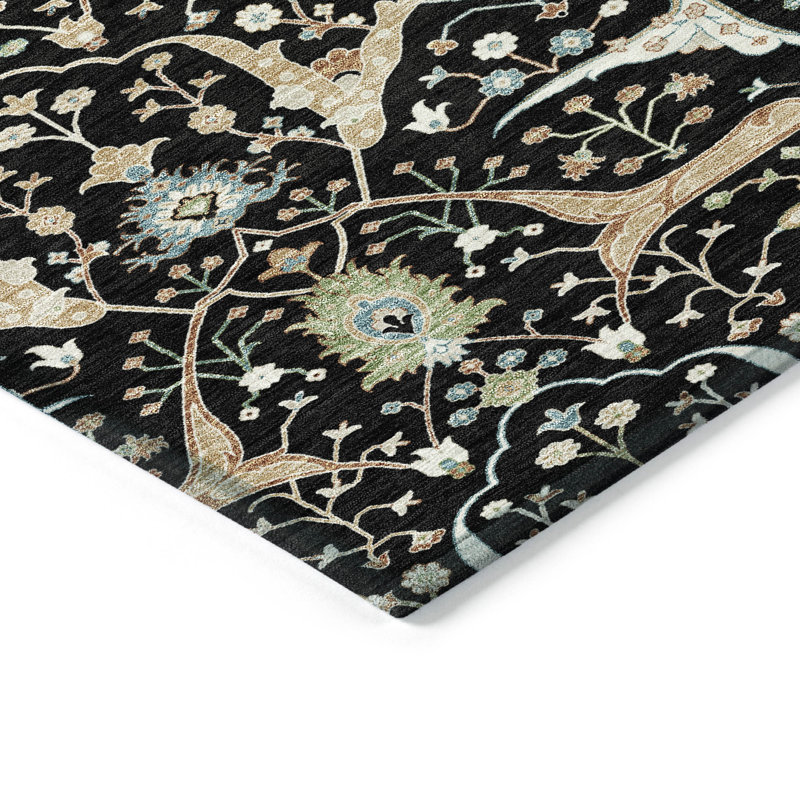 Machine Washable Indoor/Outdoor Layton ACN2250 Global Rug, Round 8'
