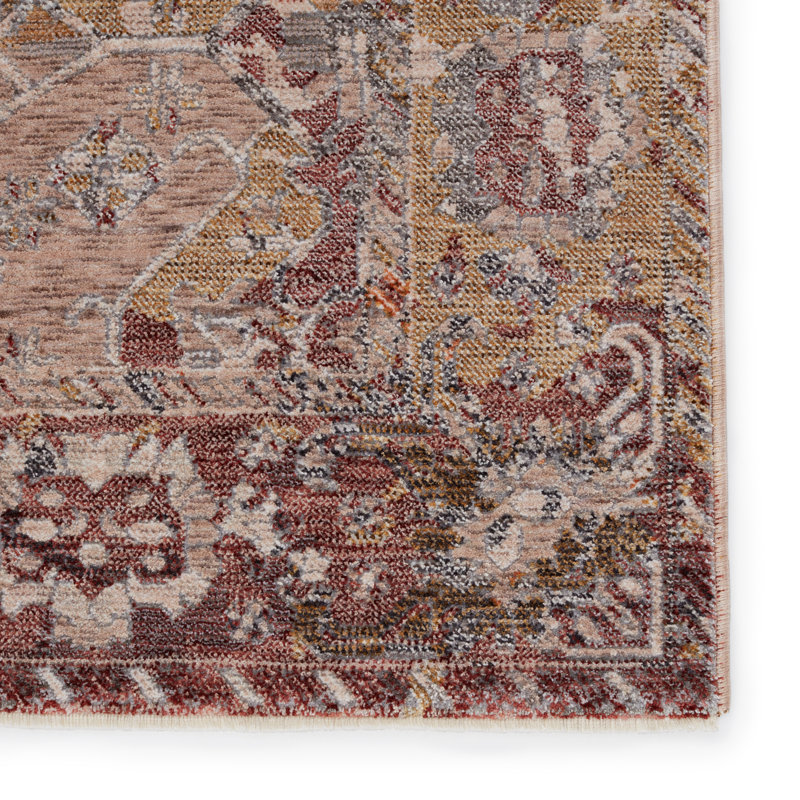 Tapis oriental doré / mauve Devoss, Rectangle de 5 pi x 8 pi