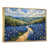 Toile avec cadre flottant or