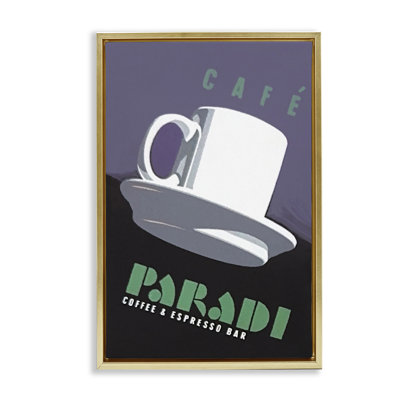 Paradi Coffee & Espresso Floating Frame, design by Jadei Graphics