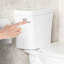 Toilette, siphonique à deux, chasse d'eau latérale simple, hauteur, blanc brillant 004, composant de mise à niveau deux, idéal pour la salle de bain
