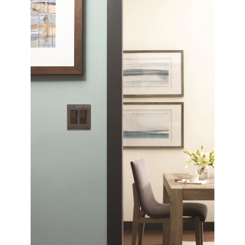 Candler 2-Gang Rocker Wall Plate, Oil-Rubbed Bronze