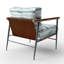 Chaise d'appoint moderne - fauteuil vert et blanc River Lines-1767534707
