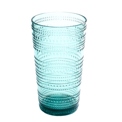 Chaplin Beaded Acrylic Drinking Glass - Sea Green - 16 oz