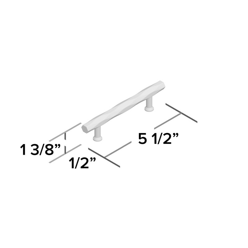 Tribeca 6" Center to Center Bar Pull, Satin Brass, 4"