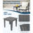 Hdpe Outdoor 2-Piece Coffee Table-258416177