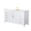 Beckett 66" Freestanding Single Bathroom Vanity with Quartz Top-705183733-705183735-705183734