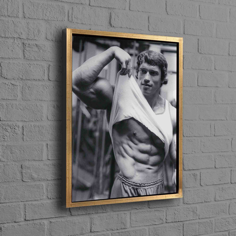 Print on Canvas, Framed Print without Mat, Gold, 35cm H x 25cm W