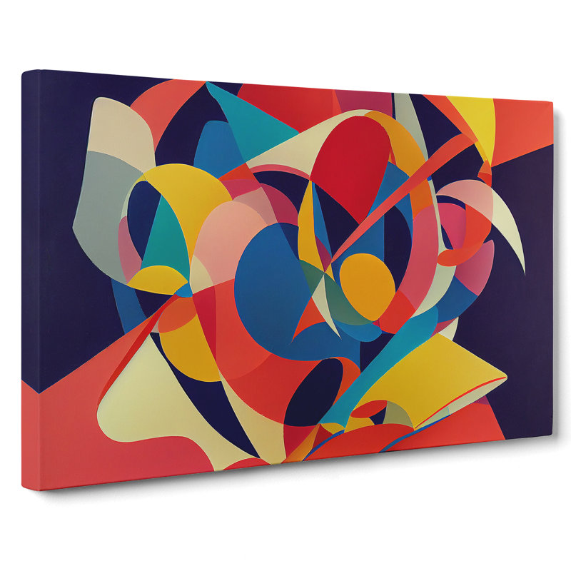 Splendid Abstract Art - Wrapped Canvas Print, 50cm H x 76cm W x 3cm D