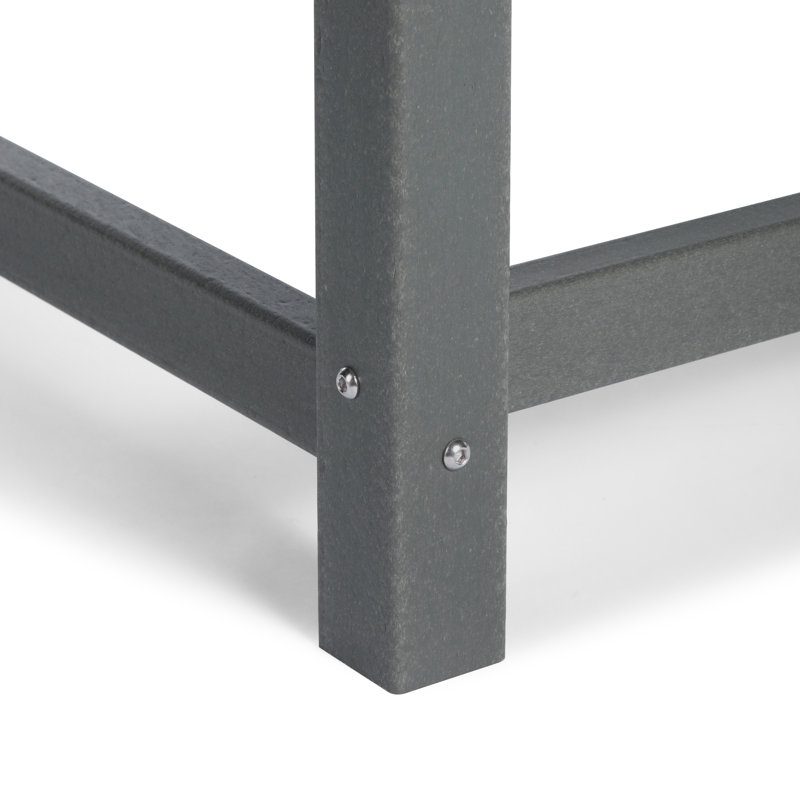 Table basse carrée en polyuréthane 31 po Laguna, Gris