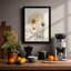 Study: Triple Bloom Botanical - Framed Print-1014356082-1014356080