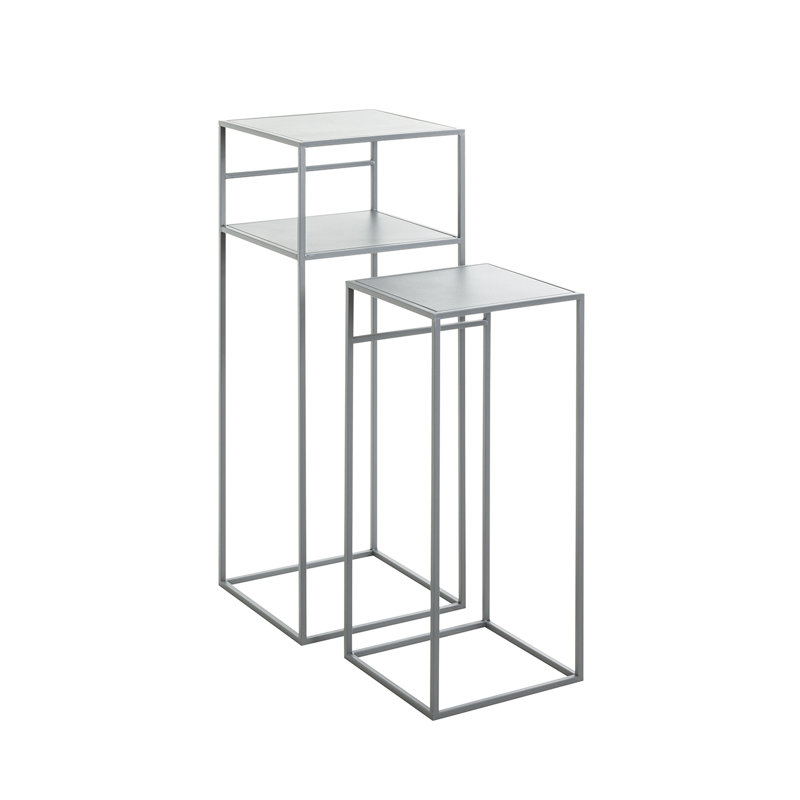 Orola Pedestal Side Table Set