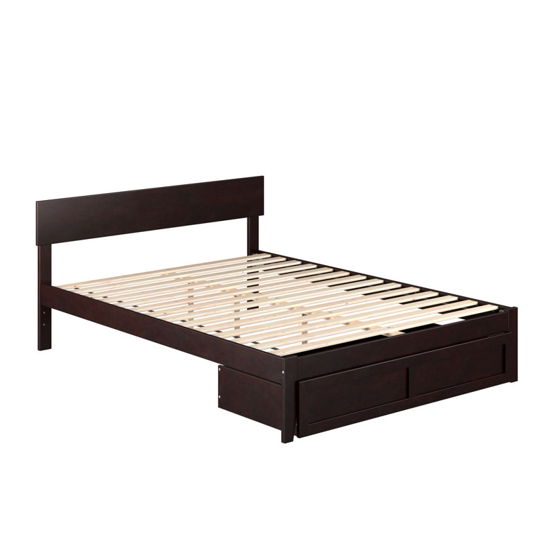 Farrah Platform Storage Bed, Full, Dark Brown