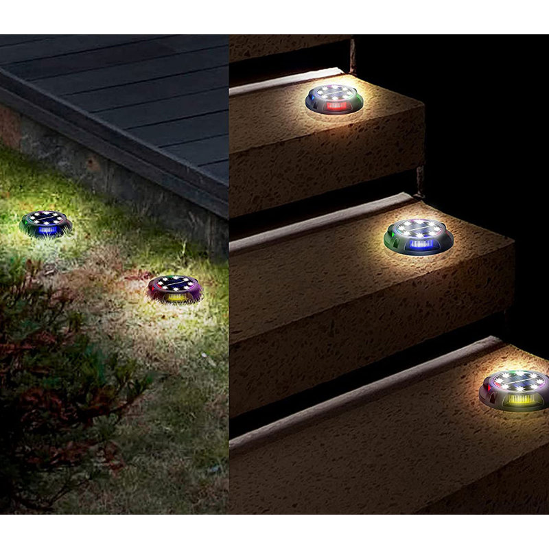 12 lumières solaires au sol à DEL extérieures imperméables pour la décoration de jardin