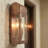 16.75 in. 2-Light Antique Copper Outdoor Wall Lantern With Clear Glass Panes