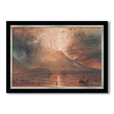 Vesuvius in Eruption, c. 1817-J.M.W. Turner-Custom Framed Canvas