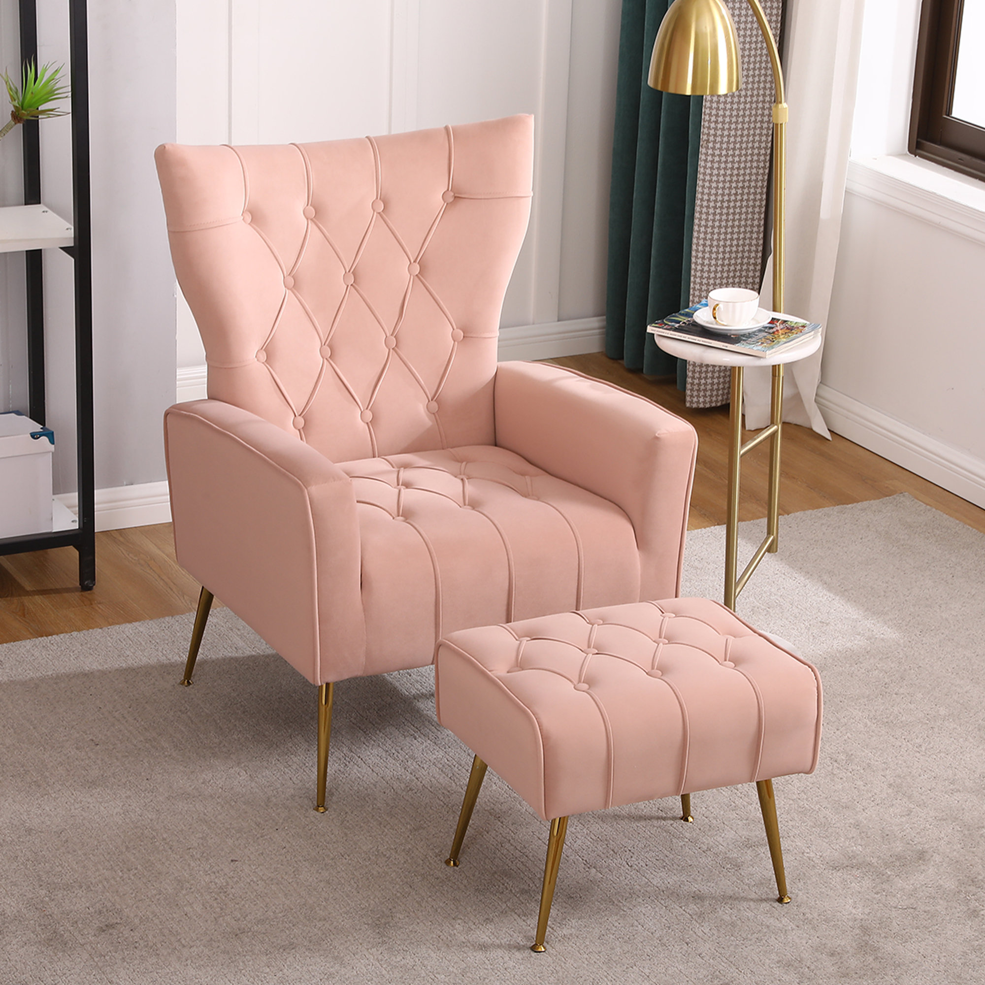 Mercer41 Quentel Upholstered Wingback Chair & Reviews | Wayfair