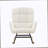 Cream White Teddy Rocking Armchair