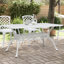 Table de patio Wildon Home® en aluminium blanc 59,1 po x 35,4 po x 28,3 po