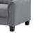 Upholstered Rolled Arm Accent Chair Grey