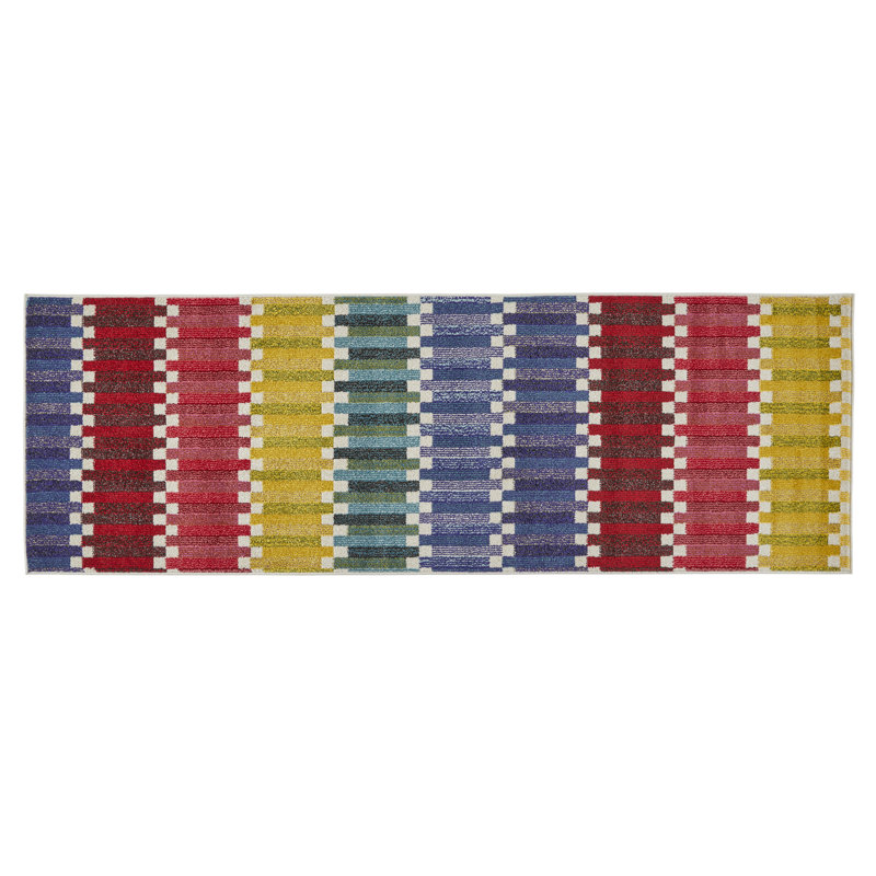 Geometric Area Rug, Runner 80 x 240cm