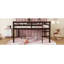 Lit mezzanine en bois d'hévéa avec échelle-2106167635