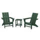 Modern Adirondack 3 Piece Seating Group