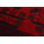Tapis de zone en laine rouge/noir 3 pi 4 po x 5 pi à main one-of-kind-noué la 2010 esari turque Allaina