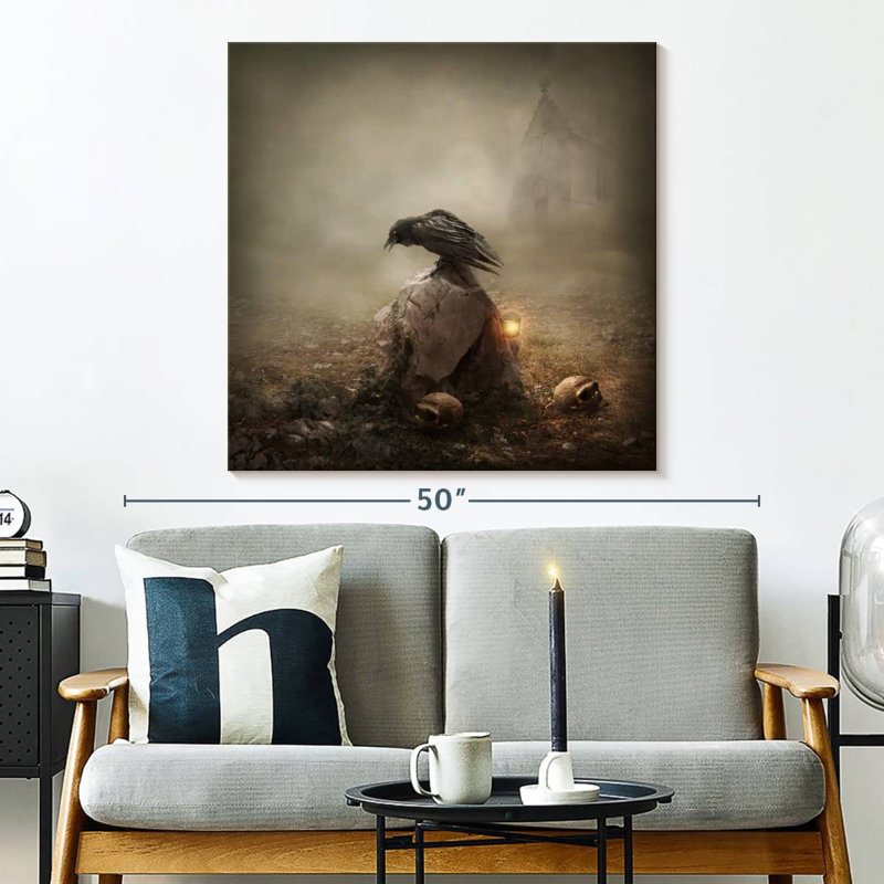 Hitzel Crow, 33" H x 33" W