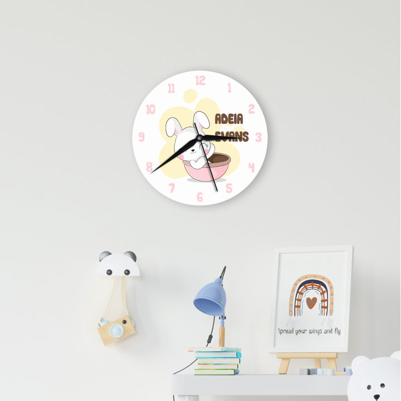 Wood Wall Clock, Yes