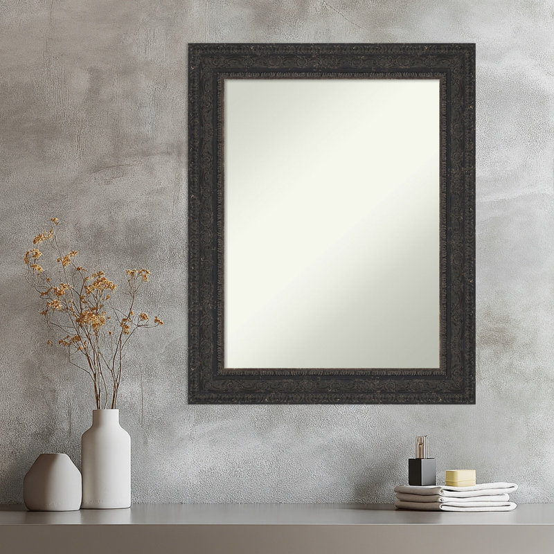 Miroir mural Attic, 29,5 po x 23,5 po, Noir
