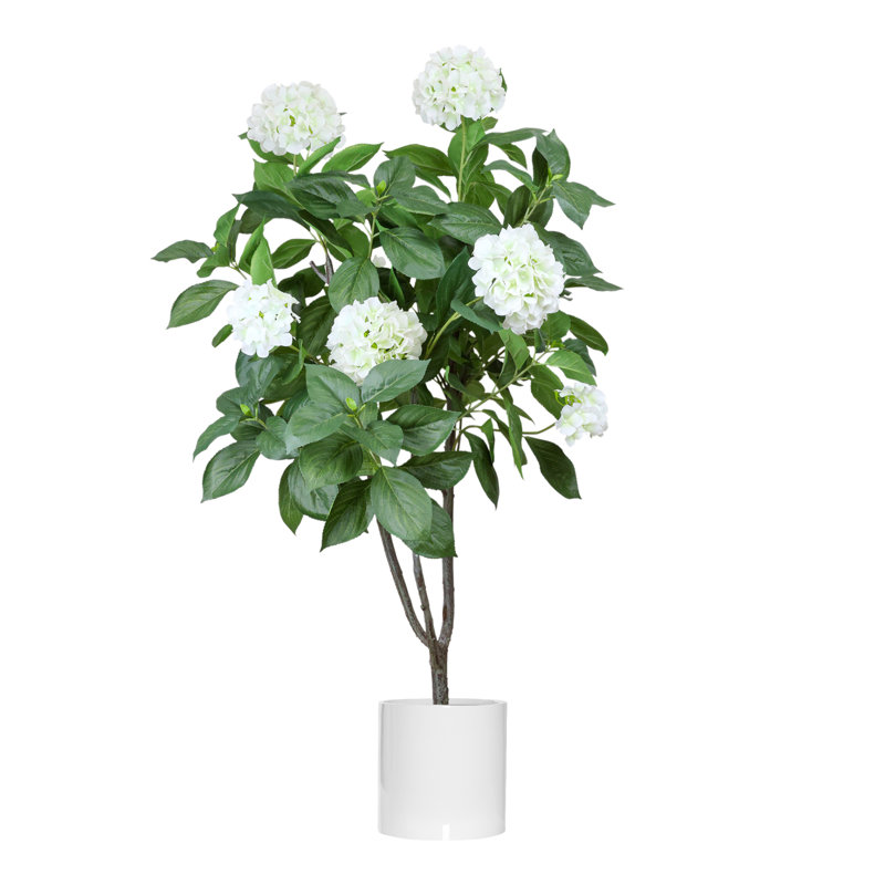 5' Hydrangea Drop-In Tree with Fiberstone Pot
