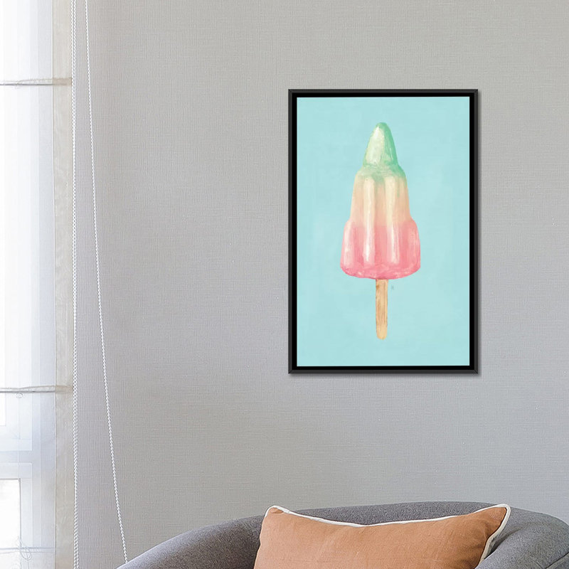 « take off », peinture sur toile tendue, H 26 po x l 18 po x P 1,5 po, Toile avec cadre noir, Pas de tapis